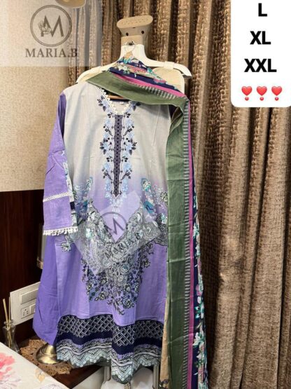 MARIA B PRINTED COTTON STITCHED PAKISTANI KURTI LATEST COLLECTION