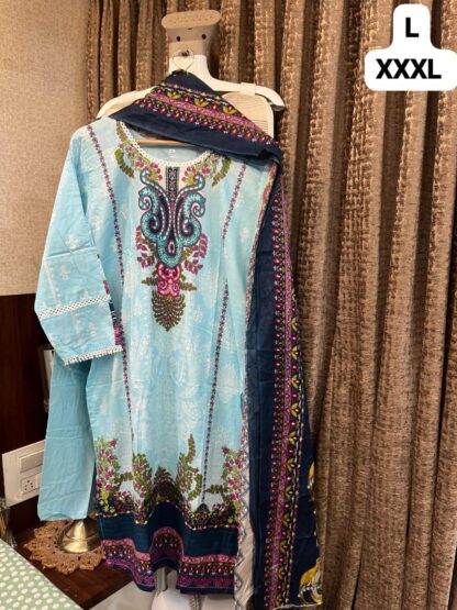 MARIA B PRINTED COTTON STITCHED PAKISTANI KURTI LATEST COLLECTION - Image 12