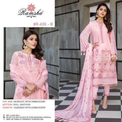 RAMSHA R 426 ABCD PAKISTANI SUITS ONLINE SUPPLIER