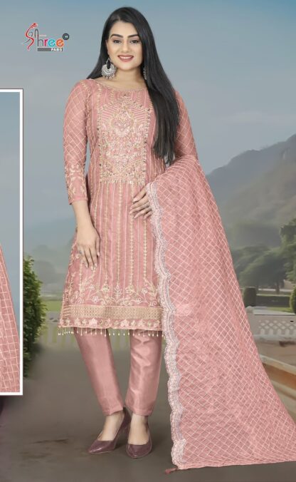 SHREE FABS K 5172 D ORGANZA PAKISTANI SALWAR KAMEEZ ONLINE