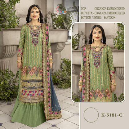 SHREE FABS K 5181 C PAKISTANI SUITS MANUFACTURER