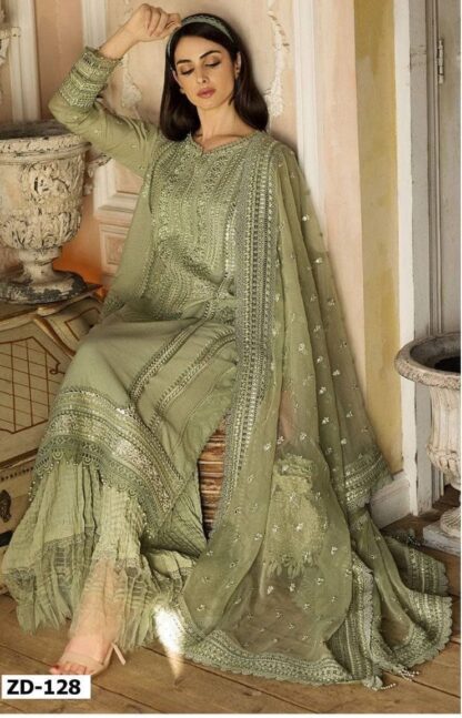 SOBIA NAZIR ZD 128 CAMBRIC COTTON PAKISTANI SUIT AT BEST PRICE