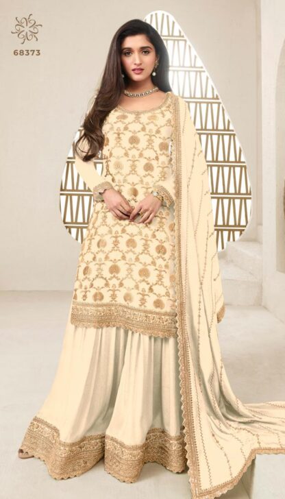 VINAY FASHION KULEESH KARVA 68373 DESIGNER SUITS AT BEST PRICE