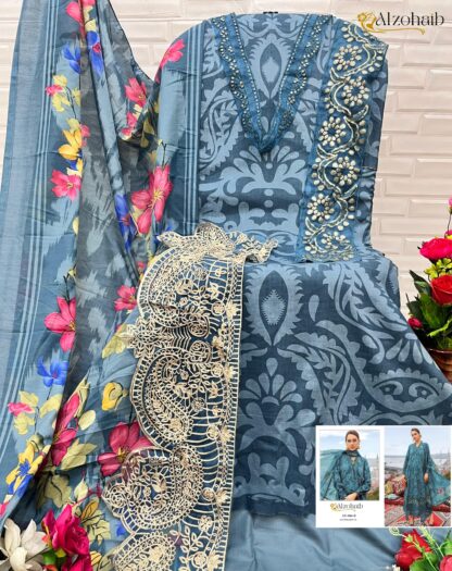 ALZOHAIB AZ 1066 D PAKISTANI SALWAR SUITS WHOLESALER