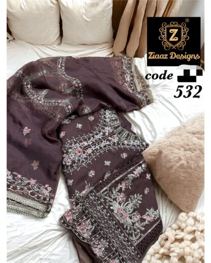 ZIAAZ DESIGN 532 SEMI STITCHED PAKISTANI SUITS ONLINE