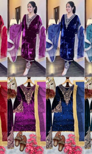 AD134 VISCOSE VELVET TOP PLAZZO & DUPATTA SET ONLINE WHOLESALEAD 134 VISCOSE VELVET TOP PLAZZO & DUPATTA SET ONLINE WHOLESALE