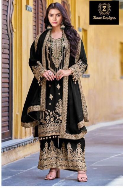 ZIAAZ DESIGN 640 A SEMI STITCHED PAKISTANI SUITS ONLINE SHOPPING