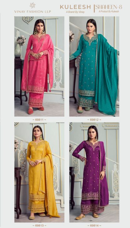 VINAY FASHION 69811 KULEESH SHAHEEN-8 PARTY WEAR SALWAR SUITS ONLINE