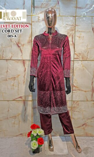 RAWAYAT 003 A VELVET CORD SET COLLECTION ONLINE SHOPPINGRAWAYAT 003 A VELVET CORD SET COLLECTION ONLINE SHOPPING