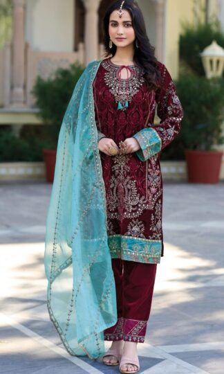 DEEPSY D 32225 A VELVAT PAKISTANI SUITS WHOLESALERDEEPSY D 32225 A VELVAT PAKISTANI SUITS WHOLESALER