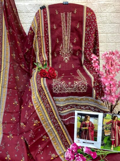 AASHA DESIGNER 1102 PAKISTANI SUITS ONLINE SHOPPING - Image 2