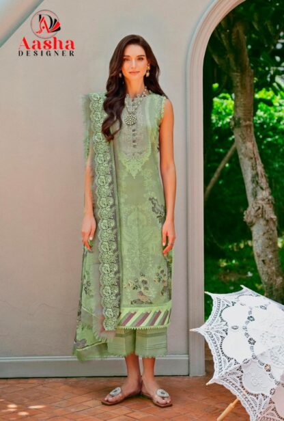 AASHA DESIGNER 1141 A PAKISTANI SUITS DESIGN 2024