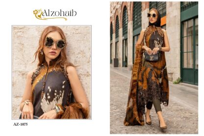 ALZOHAIB AZ 1075 PAKISTANI SUITS LATEST COLLECTION - Image 3