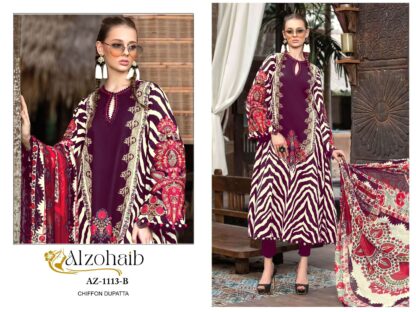 ALZOHAIB AZ 1113 B DESIGNER PAKISTANI SUITS WITH PRICE