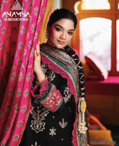 ANAMSA 560 SEMI STITCHED PAKISTANI SUITS FOR WOMEN ONLINE - Image 8