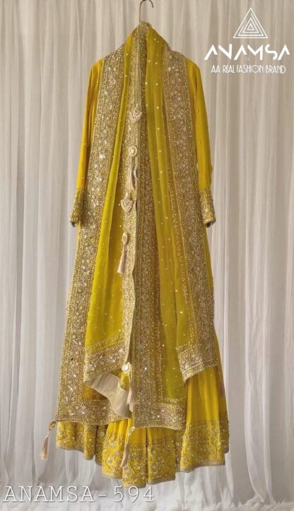 ANAMSA 594 SEMI STITCHED PAKISTANI SUITS ONLINE SHOPPING - Image 4