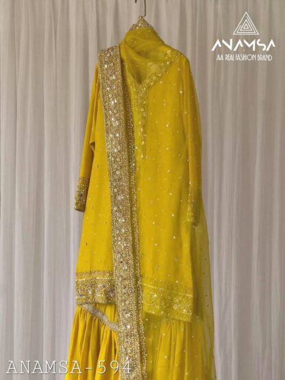 ANAMSA 594 SEMI STITCHED PAKISTANI SUITS ONLINE SHOPPING - Image 5