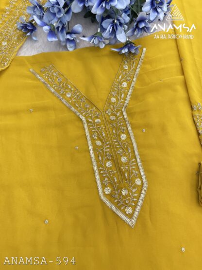 ANAMSA 594 SEMI STITCHED PAKISTANI SUITS ONLINE SHOPPING - Image 9