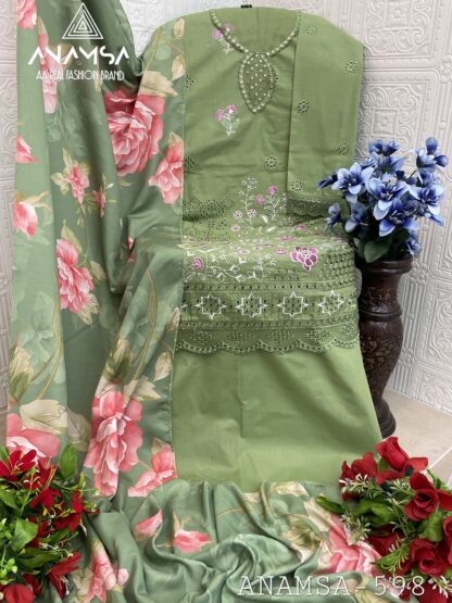 ANAMSA 598 SEMI STITCHED PAKISTANI SUITS WITH PRICE - Image 2