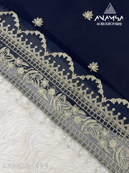 ANAMSA 599 SEMI STITCHED PAKISTANI SUITS ONLINE WHOLESALER - Image 6