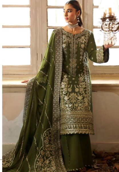 ANAMSA 600 SEMI STITCHED LUXURY PAKISTANI SUITS ONLINE SUPPLIER