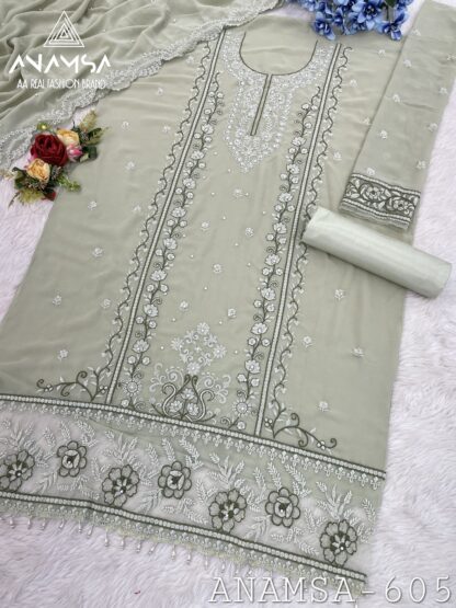 ANAMSA 605 SEMI STITCHED PAKISTANI SUITS ONLINE INDIA - Image 3