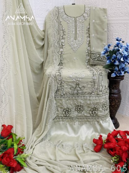 ANAMSA 605 SEMI STITCHED PAKISTANI SUITS ONLINE INDIA - Image 2