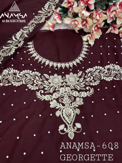 ANAMSA 608 SEMI STITCHED PAKISTANI SUITS FOR WOMEN ONLINE - Image 4