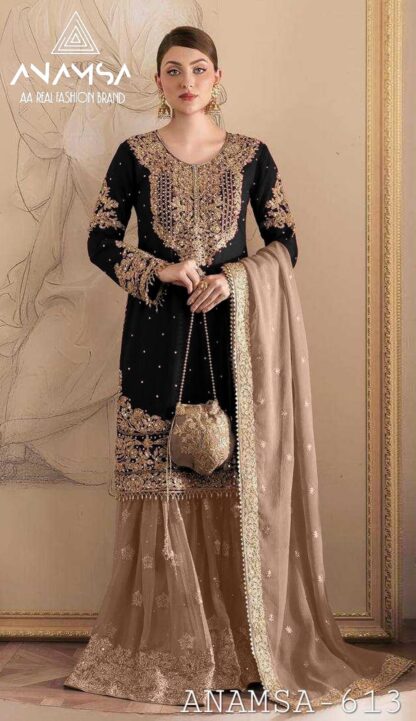 ANAMSA 613 SEMI STITCHED PAKISATNI SUITS WITH PRICE - Image 5