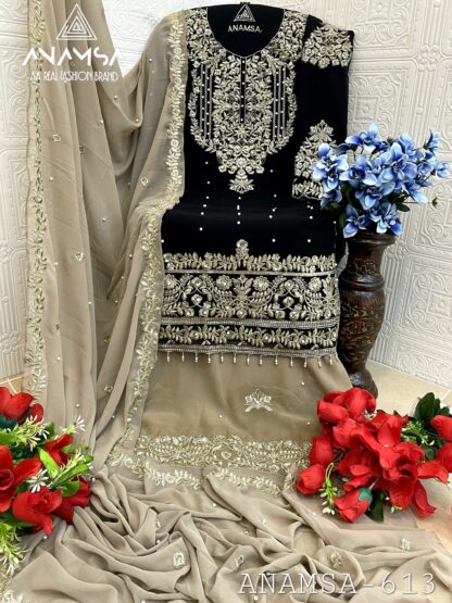 ANAMSA 613 SEMI STITCHED PAKISATNI SUITS WITH PRICE - Image 2