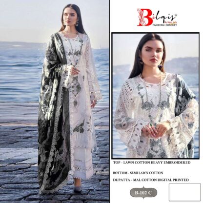 BILQIS 102 C PAKISTANI SUITS LUXURY COLLECTION