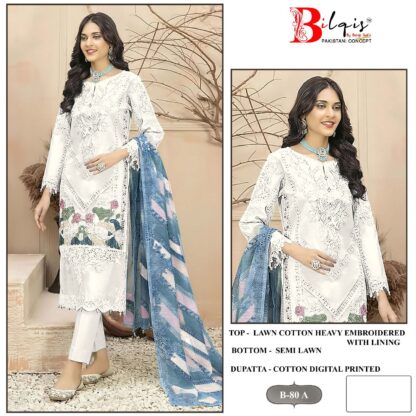 BILQIS B 80 A PAKISTANI SUITS WITH PRICE