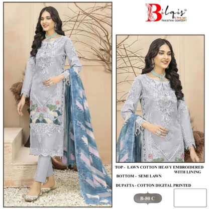 BILQIS B 80 C PAKISTANI SUITS MANUFACTURER