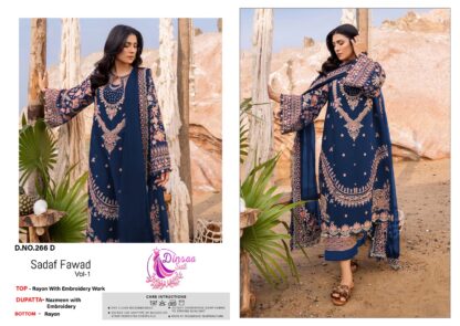 DINSAA SUITS 266 D SADAF FAWAD VOL-1 PAKISTANI SUITS ONLINE INDIA DINSAA SUITS, DINSAA SUITS 266 D SADAF FAWAD VOL-1, PAKISTANI SUITS WHOLESALER, SALWAR KAMEEZ WHOLESALE  DINSAA SUIT, Pakistani Suits, Salwar Kameez, Single, Suits, ZAHA