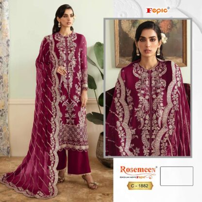 FEPIC ROSEMEEN C 1882 PAKISTANI SALWAR KAMEEZ SINGLE PIECE BEST QUALITY PAKISTANI SUITS, FEPIC ROSEMEEN C 1882, PAKISTANI SUITS AT MANUFACTURER PRICE, PAKISTANI SUITS BEST PRICE, PAKISTANI SUITS COLLECTION, PAKISTANI SUITS ONLINE SHOPPING, PAKISTANI SUITS ONLINE SHOPPING IN INDIA, PAKISTANI SUITS WHOLESALE  FEPIC ROSEMEEN, Pakistani Suits, Salwar Kameez, Single, Suits