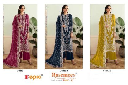 FEPIC ROSEMEEN C 1882 C PAKISTANI SUITS WITH PRICE BEST QUALITY PAKISTANI SUITS, FEPIC ROSEMEEN C 1882 C, PAKISTANI SUITS AT MANUFACTURER PRICE, PAKISTANI SUITS BEST PRICE, PAKISTANI SUITS COLLECTION, PAKISTANI SUITS ONLINE SHOPPING, PAKISTANI SUITS ONLINE SHOPPING IN INDIA, PAKISTANI SUITS WHOLESALE  FEPIC ROSEMEEN, Pakistani Suits, Salwar Kameez, Single, Suits