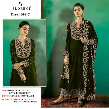 FLORENT 1016 C VELVET COLLECTION PAKISTANI SUITS ONLINE SUPPLIER BEST QUALITY PAKISTANI SUITS, FLORENT 1016 C VELVET COLLECTION, PAKISTANI SALWAR KAMEEZ, PAKISTANI SUITS AT MANUFACTURER PRICE, PAKISTANI SUITS MANUFACTURER IN SURAT, PAKISTANI SUITS WHOLESALE IN DELHI, PAKISTANI SUITS WHOLESALER FROM SURAT  FLORENT, Suits, ZIAAZ DESIGNER