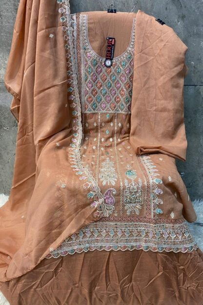 HOOR TEX H 341 C GEORGETTE PAKISTANI SUITS ONLINE DEALER