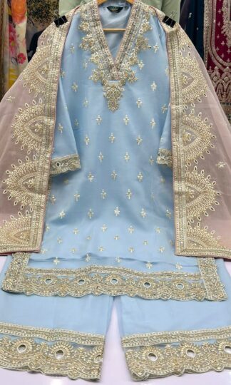 HUSNARA 5277 SKY BLUE READYMADE KURTI ONLINE SUPPLIERHUSNARA 5277 SKY BLUE READYMADE KURTI ONLINE SUPPLIER