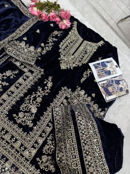 MEHB0OB TEX 1356 VELVET PAKISTANI SALWAR KAMEEZ ONLINE