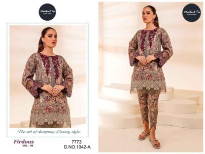 MEHBBOB TEX 1042 A FIRDOSE VOL 8 PAKISTANI SUITS LATEST COLLECTION