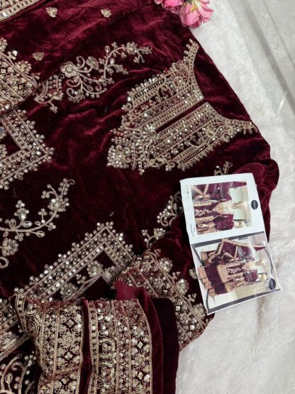 MEHBBOB TEX 1356 B HEAVY VELVET PAKISTANI SALWAR SUITS DESIGN KURTIS WHOLESALER, MEHBBOB TEX 1356 A HEAVY VELVET  MEHBOOB TEX, Single, Suits