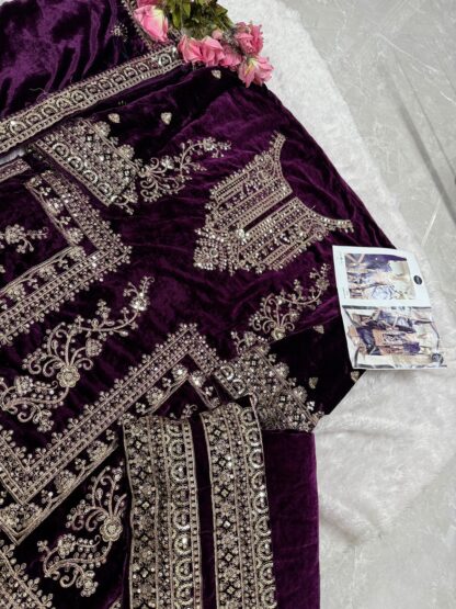 MEHBBOB TEX 1356 D HEAVY VELVET PAKISTANI SALWAR SUITS ONLINE KURTIS WHOLESALER, MEHBBOB TEX 1356 D HEAVY VELVET  MEHBOOB TEX, Single, Suits