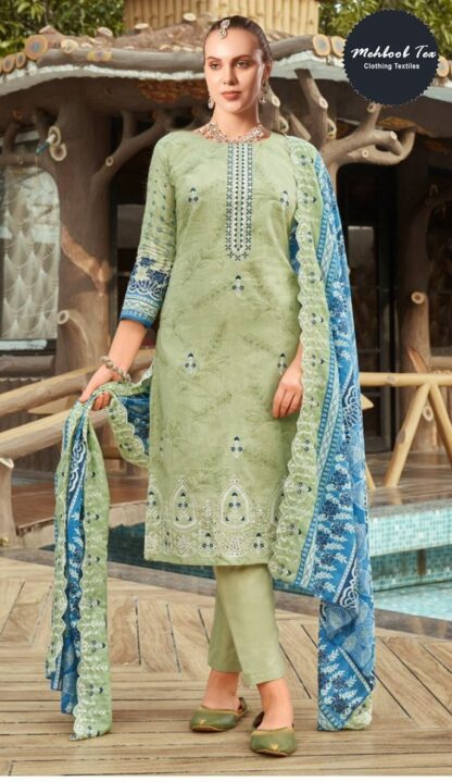 MEHBBOB TEX 1457 SELF WORK PAKISTANI SALWAR KAMEEZ ONLINE