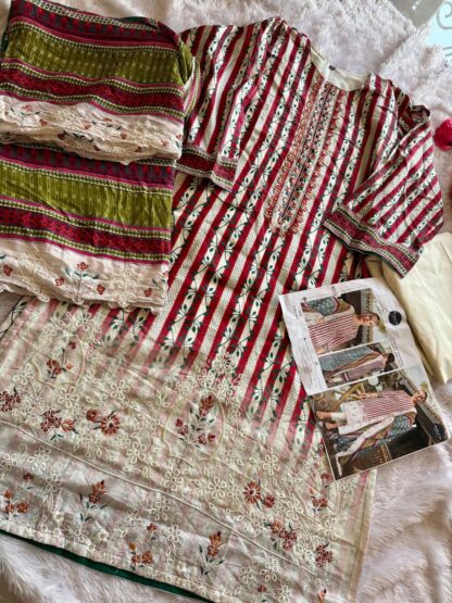 MEHBBOB TEX 1458 SELF WORK PAKISTANI SUITS ONLINE INDIA - Image 3