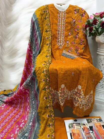 MEHBBOB TEX 1460 SELF WORK WHOLESALE OF PAKISTANI SUITS - Image 2