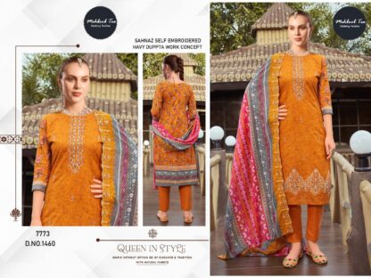 MEHBBOB TEX 1460 SELF WORK WHOLESALE OF PAKISTANI SUITS