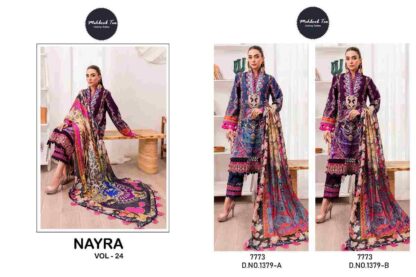 MEHBOOB TEX 1379 A NAYRA VOL-24 PAKISTANI SUITS ONLINE