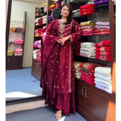 PD1073 READYMADE TOP PLAZZO & DUPATTA COLLECTIONS DESIGN BEST QUALITY PAKISTANI SUITS, ONLINE SHOPPING SUITS, PAKISTANI SALWAR KAMEEZ, PAKISTANI SUITS AT MANUFACTURER PRICE, PAKISTANI SUITS BEST PRICE, PAKISTANI SUITS IN SURAT, PAKISTANI SUITS ONLINE SHOPPING, PD1073 READYMADE  PD, PLAZZO, READYMADE, Single, Suits, THE LIBAS COLLECTION