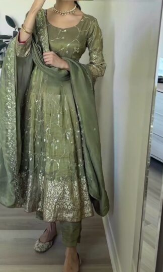 PD1074 FANCY ANARKALI GOWN DUPATTA & BOTTOM SET SUPPLIERPD1074 FANCY ANARKALI GOWN DUPATTA & BOTTOM SET SUPPLIER